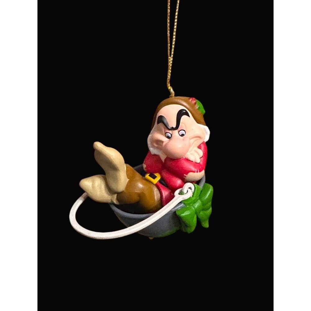 Disney Snow White Grumpy Ornament‎ Grolier Presidents Edition dwarf + box